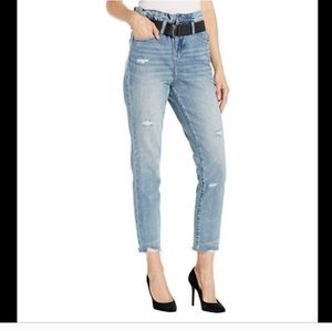 BlankNYC Belted High Rise Jeans in Risk Taker Size 28 NWT